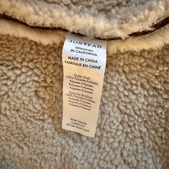 4 In 1 Shearling Faux Leather Long Coat - NWT!!! - Picture 12 of 15